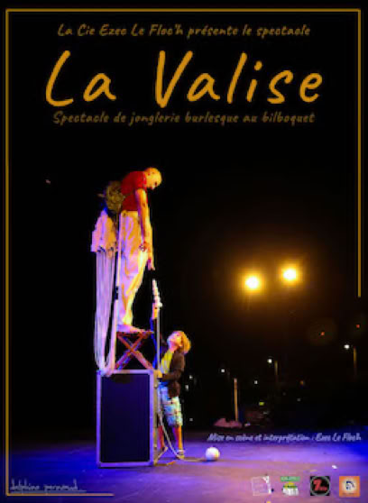 Affiche du spectacle la valise clown et jonglage